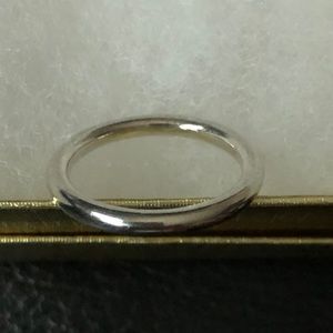 Pandora Smooth Silver Band Ring